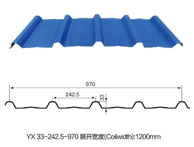 YX 33-242.5-970 展开宽度(Coilwidth):1200mm