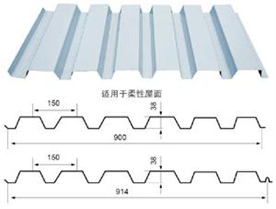 YX38-150-900/914展开宽度(Coilwidth):1200/1250mm
