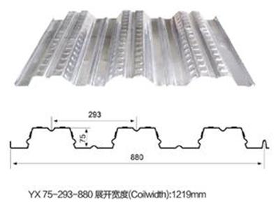 YX 75-293-880展开宽度(Coilwidth):1219mm